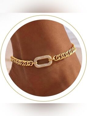 NWT Gold 14k Ankle Bracelets Waterproof